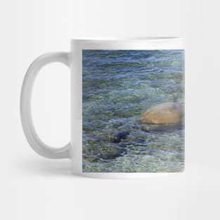 Lake Tahoe California Beach with colorful water Mug